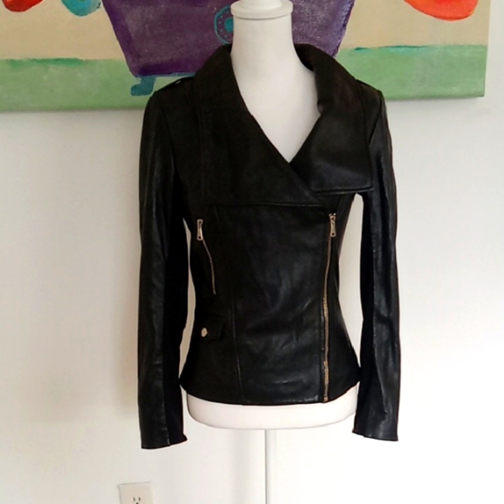 Bebe Women's Black Faux Leather Jacket